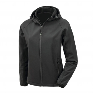 Blus�o softshell reciclado 3 camadas com capuz de senhora