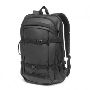 KAMPALA. Mochila para computador port�til em poli�ster reciclado 900D de alta densidade, com revestimento resistente � �gua e forro em poli�ster reciclado 210D 17'3'