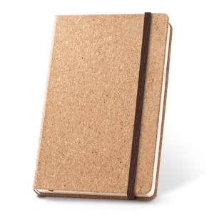 HAWKINS A5. Bloco de notas A5 em corti�a com p�ginas lisas