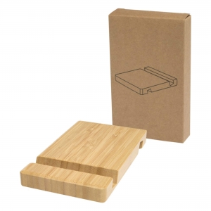 Suporte de telem�vel e tablet de 2 �ngulos de bambu 'Bubup'