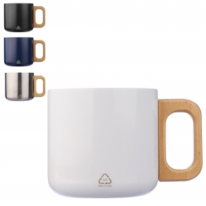 Caneca de parede dupla em a�o inoxid�vel reciclado 400 ml Dwight