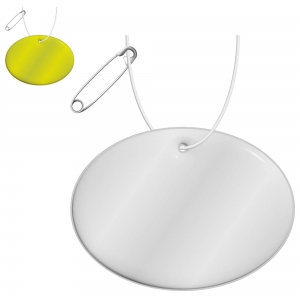 Acess�rio de pendurar de PVC refletor, redondo e leve - grande 'RFX�' 'H-16'
