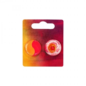 CARTELA C/2 PINS EPOXY 2X2CM PERSONALIZ�VEL