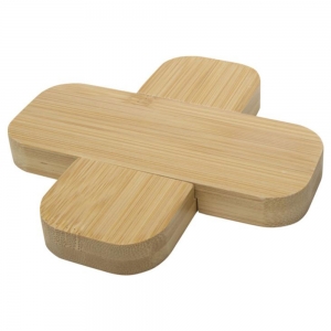 Base de bambu para panelas - pequena 'Croc'