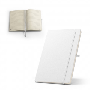 ANNE SUB. Bloco de notas A5 em poli�ster reciclado (100% rPET) 300D, ideal para personaliza��o em sublima��o