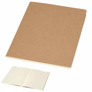 Bloco de notas cahier A5 kraft com p�ginas pautadas 'Slyk'