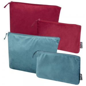 Conjunto de bolsa de veludo para artigos de higiene reciclado GRS 'Swift'