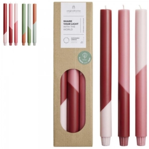Velas diagonais - conjunto de 3 'Originalhome Eden'