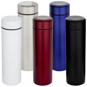 Frasco de a�o inoxid�vel com parede dupla de 450 ml e coador de ch� 'Taylor'