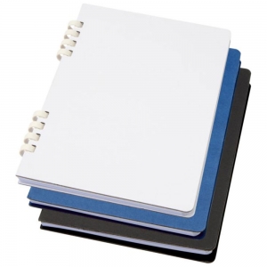 Bloco de notas A5 reciclado com espiral RCS de capa dura 'Fil'
