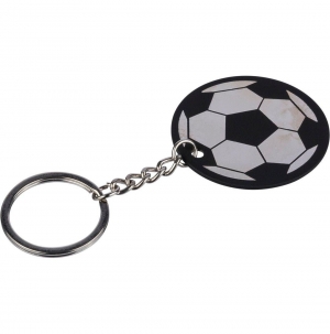 Porta-chaves de bola de futebol em a�o inoxid�vel reciclado Ciro