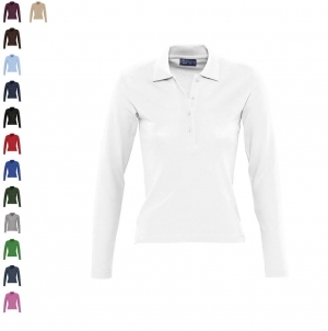 Sols Podium - Polo manga comprida para senhora