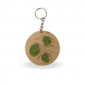 PORTA CHAVES EM MADEIRA COM CORRENTE PERSONALIZ�VEL