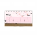 CALEND�RIO DE MESA M�DIO ECO 14CM 13 FOLHAS PERSONALIZ�VEL