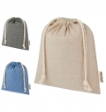 Saco de algod�o reciclado de 150 g/m� GRS m�dio 1,5 L 'Pheebs'