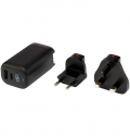 Carregador de viagem PD de pl�stico reciclado de 25 W 'ADAPT'