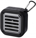 Coluna Bluetooth� solar de 3 W IPX5 de pl�stico reciclado RCS com mosquet�o 'Solo'