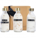 Conjunto de 3 pe�as de 200 ml de sais de banho 'Wellmark Just Relax'