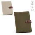 Pasta Eliot A5 em rAlgod�o. Bloco de 64 Folhas FSC e Fecho em rPU