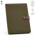 Pasta Eliot A4 em rAlgod�o. Bloco de 64 Folhas FSC e Fecho em rPU