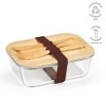 Lancheira Van Gogh 1000 Vidro Borossilicato e Bambu 1090ml