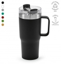 Caneca Neman rInox 580ml. Isolamento a V�cuo e Tampa Rotativa