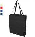 Saco algod�o com fole reciclado GRS de 140 g/m� 'Madras' 12L