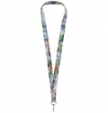 Lanyard em RPET - 'Addie' com fecho de desbloqueio de seguran�a