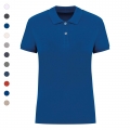 Polo eco-respons�vel em malha piqu� de senhora