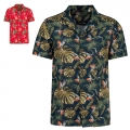Camisa eco-respons�vel com padr�o havaiano de homem