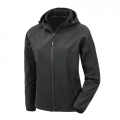 Blus�o softshell reciclado 3 camadas com capuz de senhora