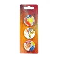 CARTELA C/ 3 BADGES 38MM PERSONALIZ�VEL