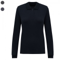 Polo em malha piqu� manga comprida Bio180 de senhora