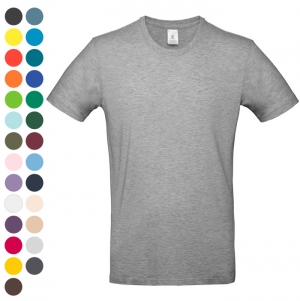 T-shirt B&C #E190, tam. grande cores - 100% Algod�o (investi