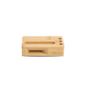 Suporte Multifuncional com Amplificador, 100% Bambu